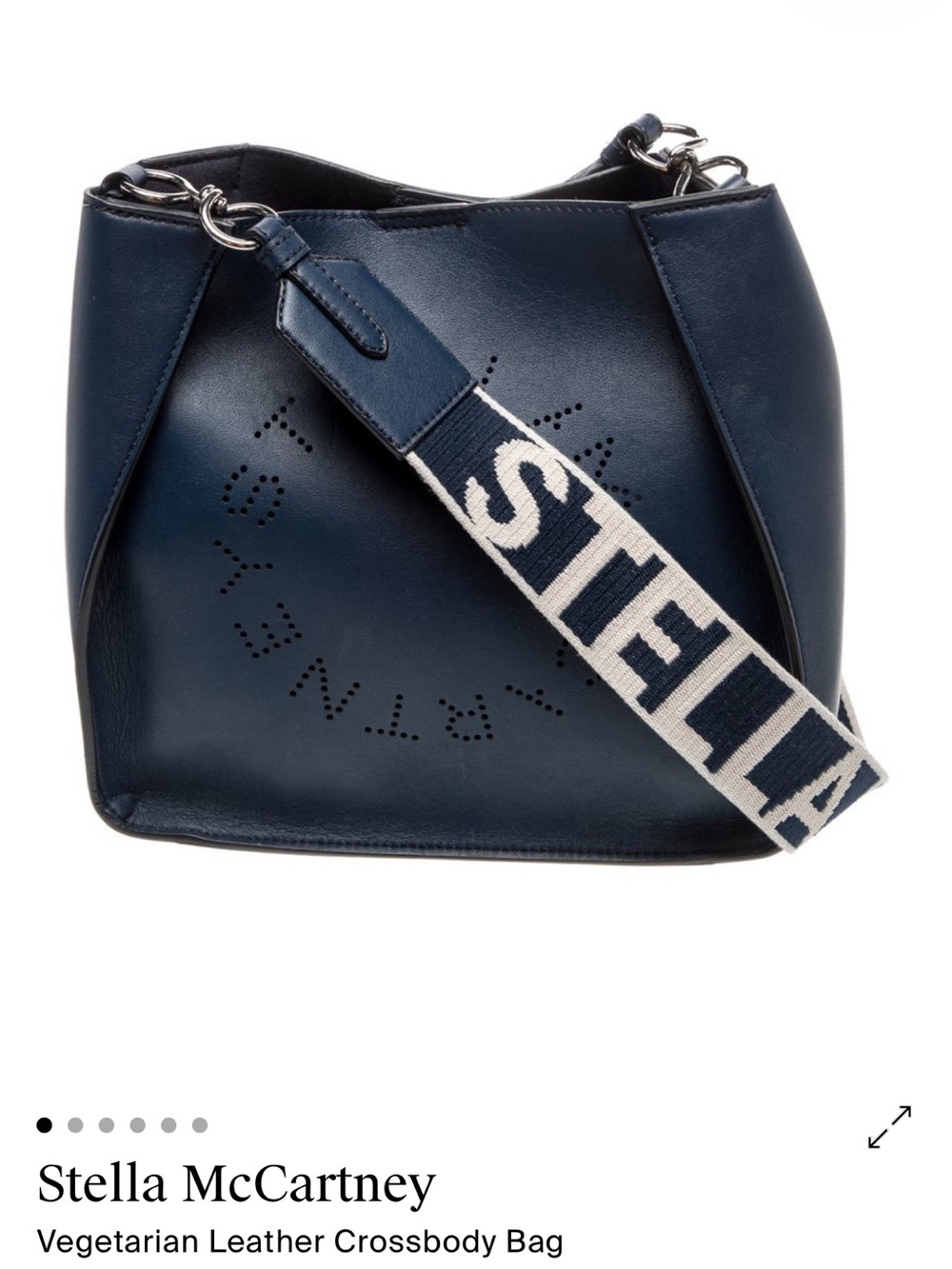 Stella McCartney $995 navy crossbody bag